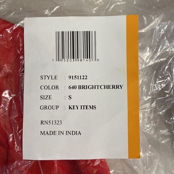 Vince Camuto Rich Red Wrap Blouse w/ Bell Sleeves, V-Neck, Size: Small - Picture 3 of 4